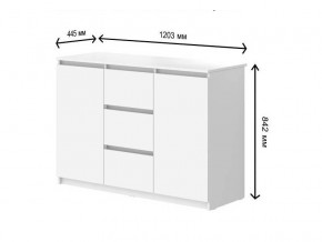 Комод с 3-мя ящиками и дверками СГ Модерн в Новоуральске - novouralsk.магазин96.com | фото