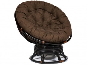 Кресло-качалка Papasan w 23/01 B с подушкой Antique brown, ткань Коричневый в Новоуральске - novouralsk.магазин96.com | фото