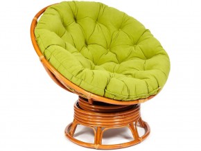 Кресло-качалка Papasan w 23/01 B с подушкой Cognac, флок Олива в Новоуральске - novouralsk.магазин96.com | фото