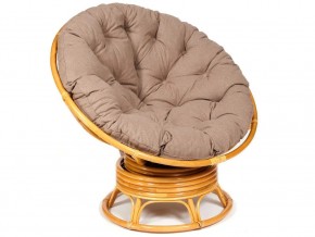 Кресло-качалка Papasan w 23/01 B с подушкой Honey, экошерсть Коричневый в Новоуральске - novouralsk.магазин96.com | фото