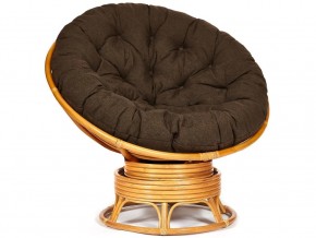 Кресло-качалка Papasan w 23/01 B с подушкой Honey, ткань Коричневый в Новоуральске - novouralsk.магазин96.com | фото