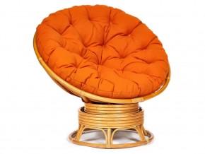 Кресло-качалка Papasan w 23/01 B с подушкой Honey, ткань Оранжевый в Новоуральске - novouralsk.магазин96.com | фото