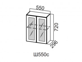 Ш550с/720 Шкаф навесной 550/720 (со стеклом) в Новоуральске - novouralsk.магазин96.com | фото